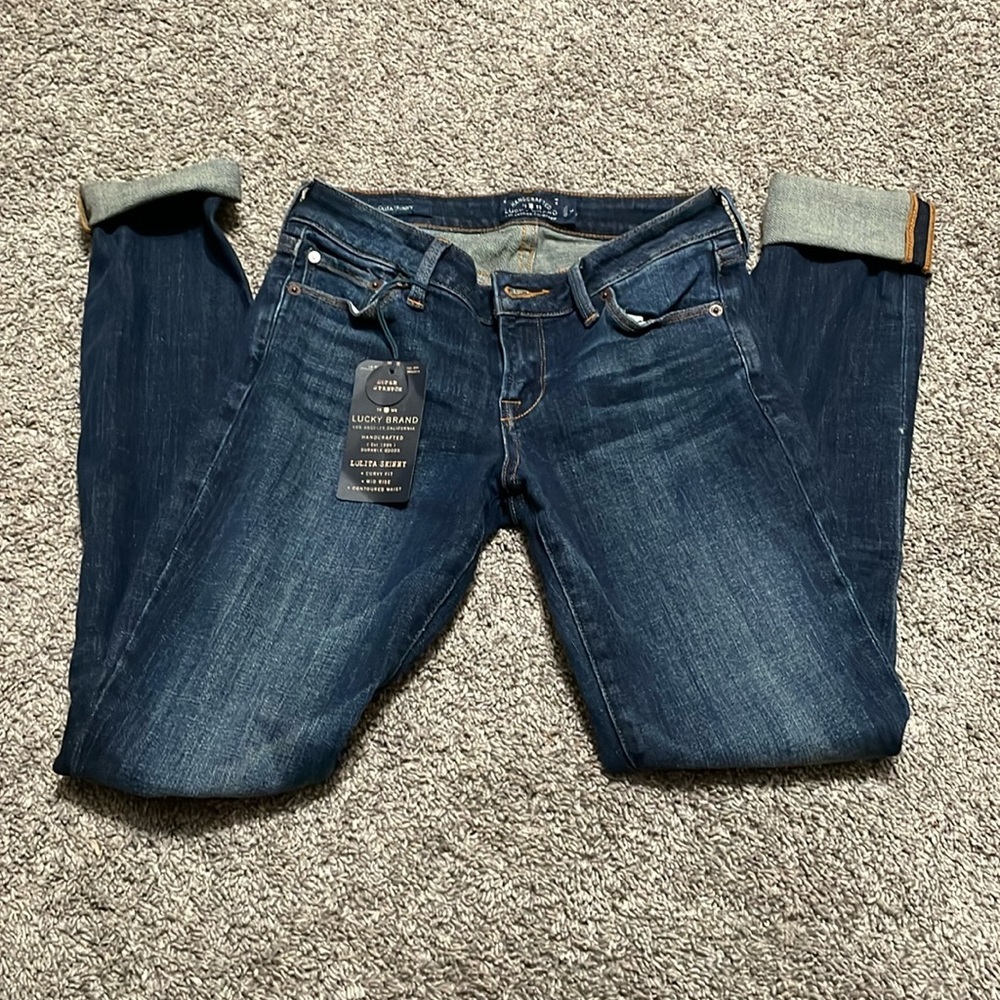 Lucky Brand Women's Jeans Lolita Skinny Curvy‎ midrise contoured waist 0/25 long